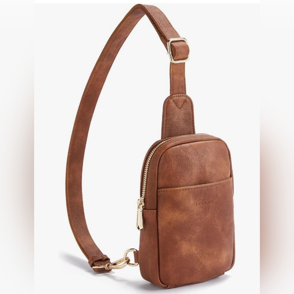 Brown Leather Sling Bag